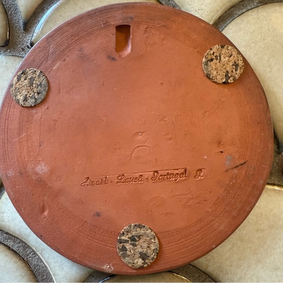 Arcil Lousa Portugal Ceramic Artisan Mission Pueblo Pottery, Hanging/Trivet Art - Picture 7 of 9